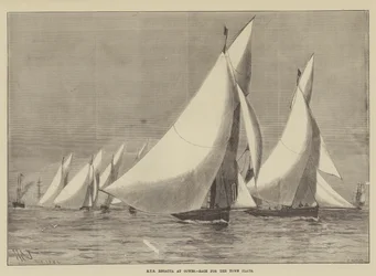 Regatta des Royal Yacht Squadron in Cowes, Rennen um die Stadtplatte